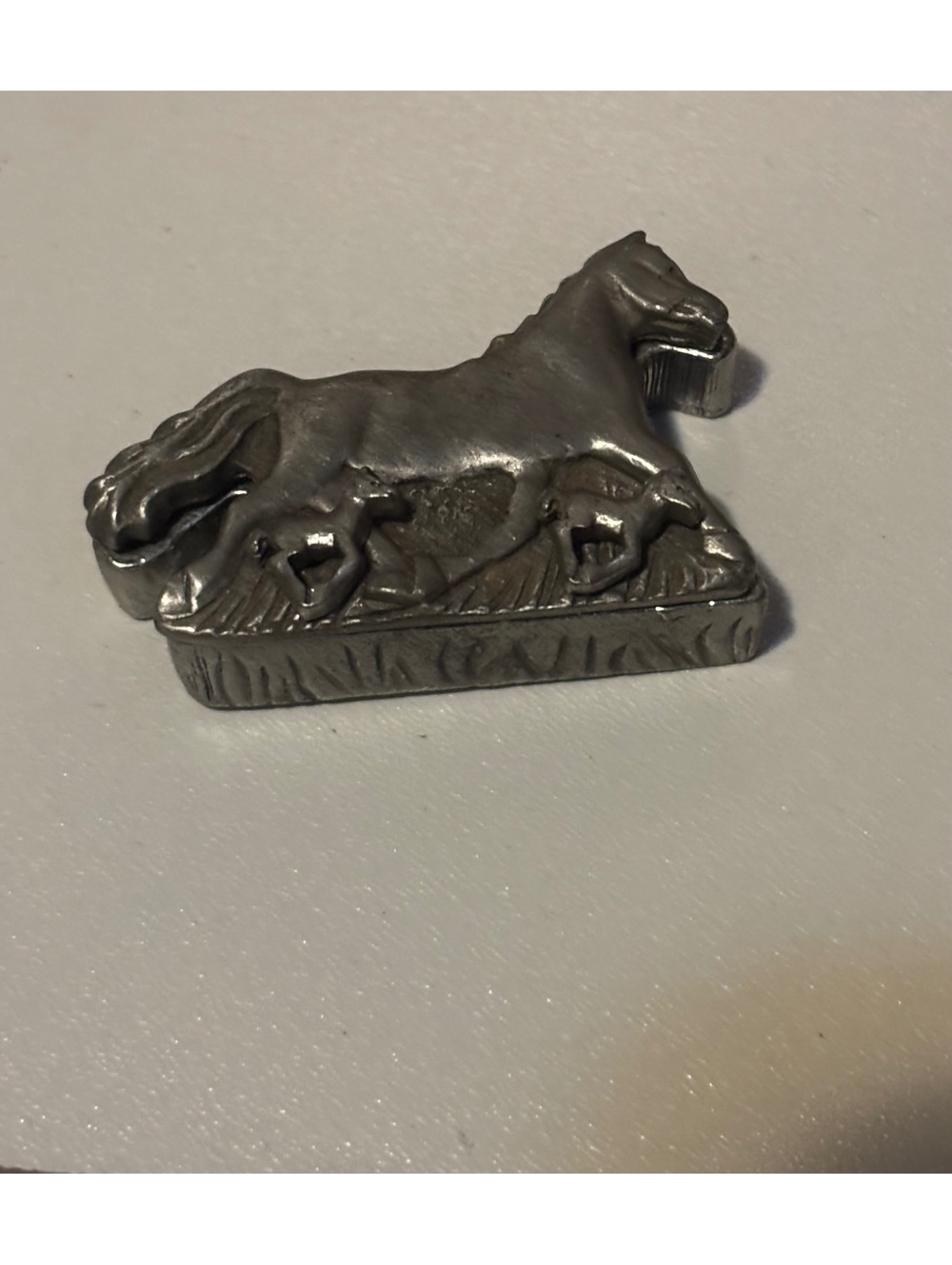 Torino horse pin and foal earrings
